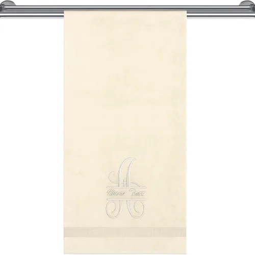 Miniatura 27 de Toallas con monograma, calidad de hotel y spa, supersuaves, altamente absorbentes, 100% algodón turco auténtico, juego de 2 toallas de baño