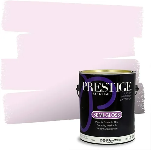 Miniatura 81 de Prestige Paints - Pintura exterior e imprimación en uno, 1 galón, plano, E500-P-A011GP