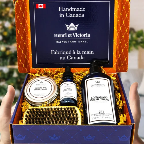Miniatura 5 de HENRI ET VICTORIA Kit para el cuidado de la barba (coñac y puros cubanos)