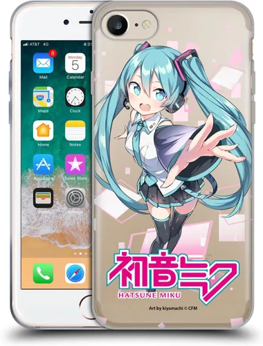 Miniatura 187 de Head Case Designs Licencia Oficial Hatsune Miku Gráficos Lindos Carcasa de Gel [Protección de Grado Militar] Compatible con Apple iPhone 7