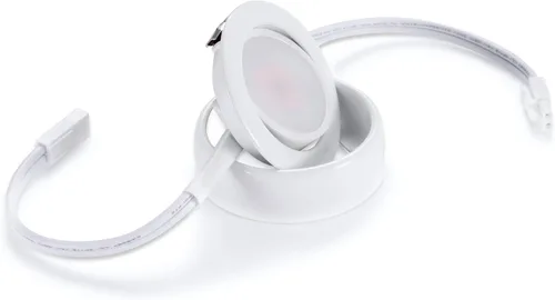 Miniatura 4 de GETINLIGHT Inlight - Paquete de 5 luces de disco con 2 cables de alimentación, blanco cálido 2700K
