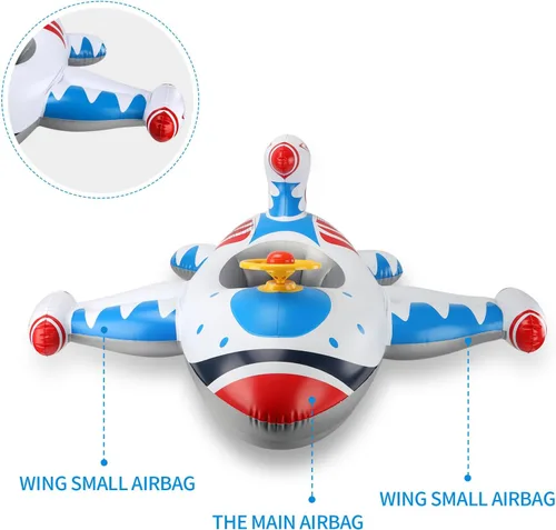 Miniatura 5 de Swimbobo Toddler Pool Float with Seat Boat Inflatable Ride-on Car for Kids Outdoor Toys