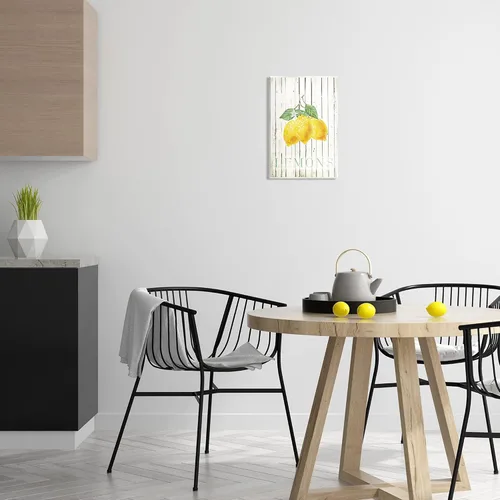 Miniatura 2 de Stupell Industries Placa de pared con estampado rústico de limones de estilo campestre, diseño de Milli Villa Stupell Industries 10 x 15 Inches