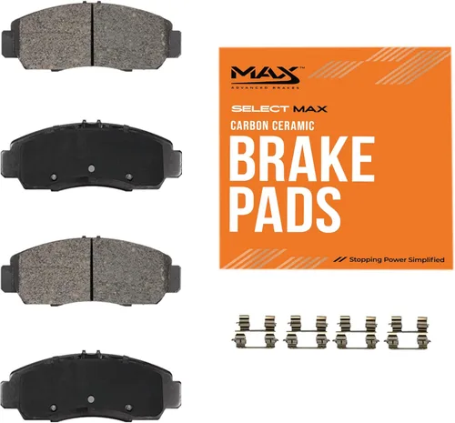 Max Advanced Brakes SelectMAX Pastillas de Freno Delanteras | Compatible con Honda Civic 2000-2015 | Bajo Polvo y Silenciosas | Cerámica de Carbono