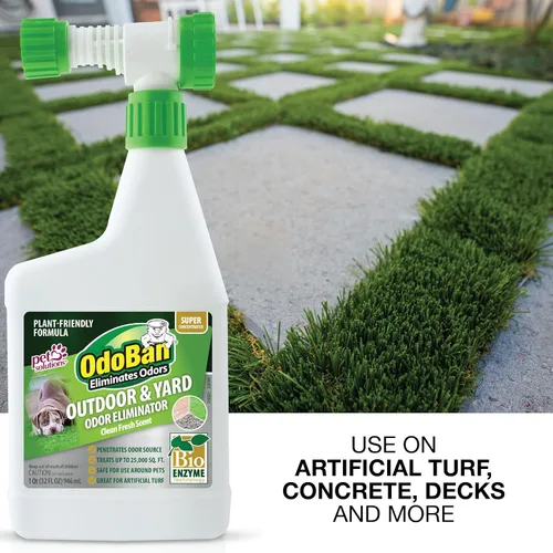 Miniatura 4 de OdoBan Eliminador de olores para exteriores y patios, fórmula respetuosa con las plantas, fabricado en los Estados Unidos, aroma fresco y limpio