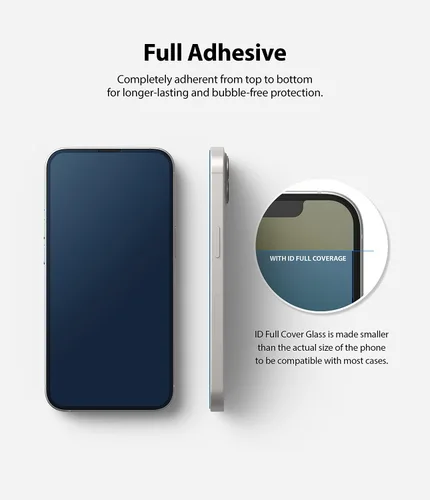 Miniatura 3 de Ringke Protector de pantalla de vidrio de cubierta completa compatible con iPhone 13 Mini, antiarañazos, compatible con fundas, cobertura completa
