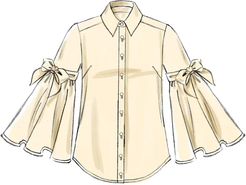 Miniatura 5 de McCall's M7838A5 Blusa holgada con botones para mujer, patrones de costura, tallas 6-14