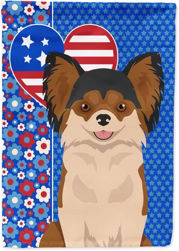 Miniatura 33 de Caroline's Treasures WDK5119GF - Bandera de jardín americana de Airedale Terrier de Estados Unidos, color negro y tostado, bandera decorativa