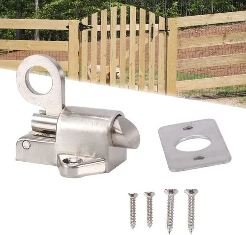 Miniatura 8 de Watris Veiyi Pestillo con resorte, cierre automático de perno de carga de resorte, anillo de tracción de cierre automático
