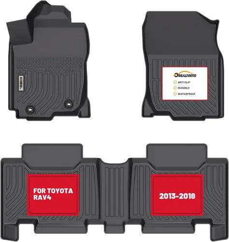 orealtrend Alfombrillas para el suelo del coche compatibles con Toyota RAV4 2014-2018 (No Híbrido) Forros para el suelo de servicio pesado para todo