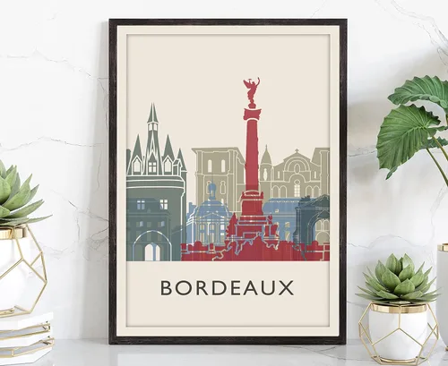 Miniatura 29 de Póster de ilustración de Lisboa, póster de horizonte de Lisboa Portugal, impresión de paisaje urbano y monumento, arte de pared para el hogar