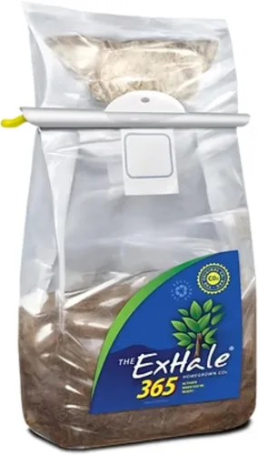 ExHale Homegrown CO2 365 - Bolsa autoactivada para salas de cultivo y tiendas de campaña, ideal para salas de cultivo en interiores, CO2 para