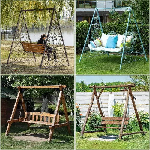 Miniatura 6 de Kasla Outdoor Swing Cover, Waterproof and Heavy-Duty Cover for Patio A Frame Swing Set & Porch Glider Hammock & Porch Swing Stand