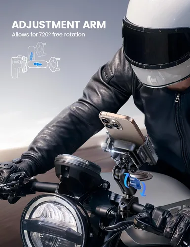 Miniatura 4 de Lamicall Soporte de teléfono para motocicleta y bicicleta