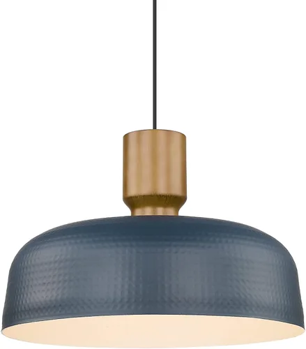 Miniatura 14 de Darkaway Accesorios de Lámparas Colgantes de Techo con Pantalla de Metal Martillado, Lámpara Colgante Moderna para Iluminación de Isla de Cocina