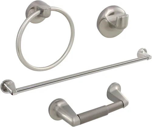 Formosa Design Hardware - Juego de accesorios de baño (níquel cepillado)
