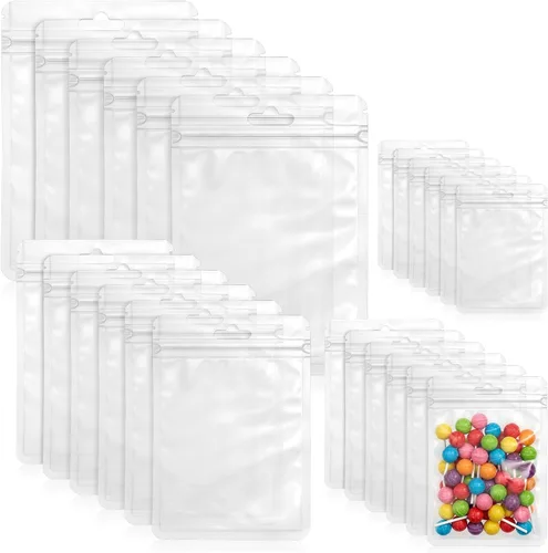 Miniatura 11 de Zonon 120 bolsas resellables para pequeñas empresas de 3 x 4 pulgadas, 4 x 6 pulgadas, 5 x 8 pulgadas, 6 x 9 pulgadas, bolsa sellable