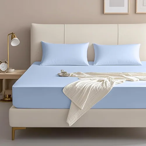 Miniatura 2 de FreshCulture Sábana Bajera Individual Solo – Sábana Bajera de Calidad de Hotel Premium para Cama Individual – Microfibra Cepillada Ultra Suave