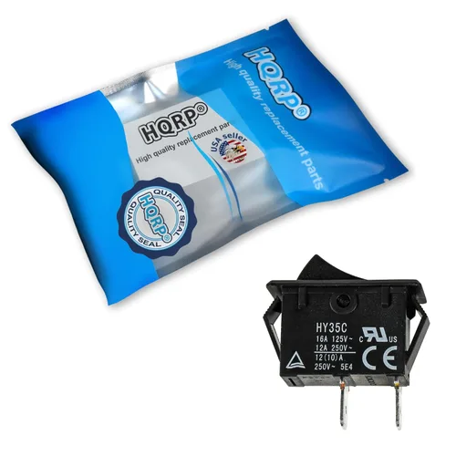 Miniatura 2 de HQRP Interruptor basculante de encendido y apagado 16A 125V compatible con Craftsman 823871 11317099 113170330 113170370 113175570 113177260
