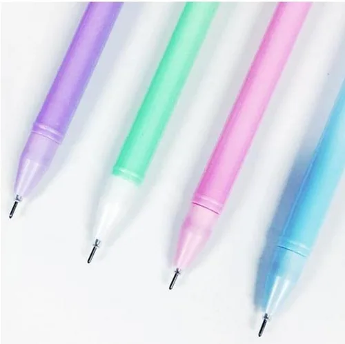 Miniatura 2 de 4pcs lindo búho gel pluma 0.020 in tinta negra estudiante escritura plumas novedad Kawaii animales en forma de pluma escuela papelería suministros