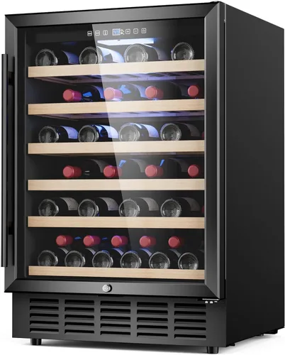 Miniatura 17 de Mojgar Refrigerador de doble cajón bajo mostrador de 24 pulgadas, refrigerador de dos cajones para interiores, refrigerador de bebidas de acero