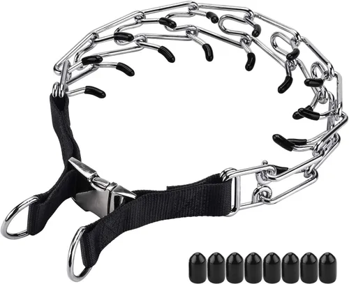 Miniatura 16 de Collares de púas para perros, collar de perro sin tirones, collar de entrenamiento para perros grandes, medianos y pequeños, de acero inoxidable