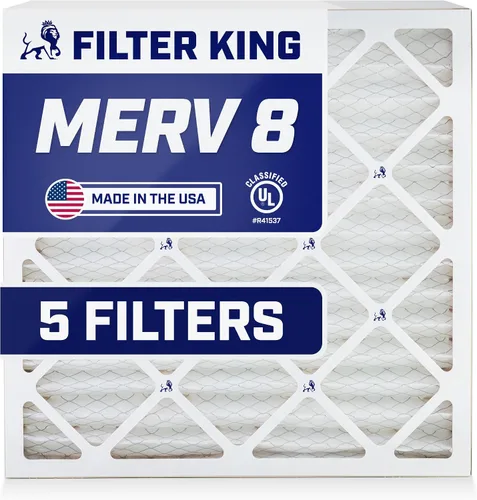 Miniatura 141 de Filter King Filtro de aire de 5.5 x 29.5 x 1 (MERV 8) (paquete de 5) filtros de horno de CA para control de polvo y alergias, fabricados en EE. UU.