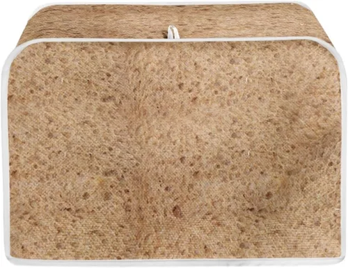 Miniatura 18 de Cubierta acolchada de poliéster para tostadora de tablero de madera de girasol para tostadora de dos rebanadas, protección contra el polvo