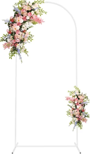 Miniatura 9 de Asee'm Soporte de Arco de 1.83 m de Metal para Telón de Fondo Dorado para Arco de Boda, Ceremonia de Fiesta, Cumpleaños, Boda, Baby Shower, Jardín