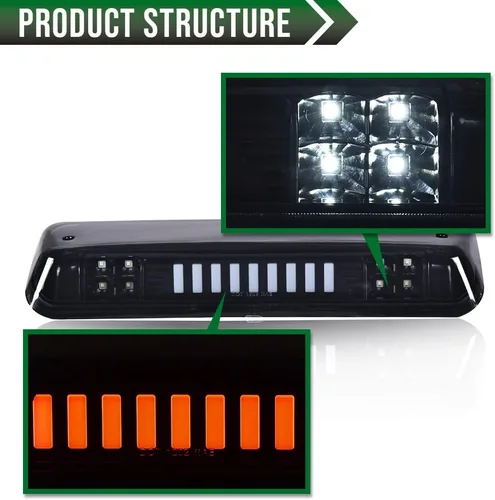 Miniatura 6 de GRAND ORANGE Tercera luz de freno LED compatible con Ford F150 2004-2008 /Compatible con Ford Explorer Sport Trac 2007-2010 /Compatible con Ford