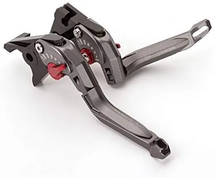 Miniatura 9 de FXCNC Palancas de embrague de freno ajustables extensibles con textura 5D para RC125/125 Dk 14-18,200 Dk/RC200 14-16,390 Dk/RC390 13-18, Bajaj