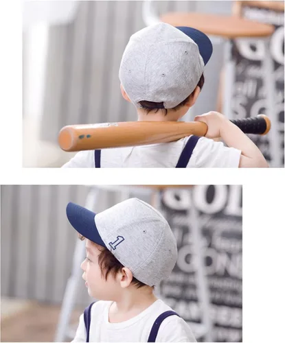 Miniatura 5 de Gorra de béisbol para bebé, con visera de sol bordada número 1 (0.0ft-4T)