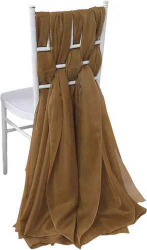 Miniatura 34 de Efavormart - Paquete de 5 bandas de gasa de alta calidad para silla, 22 x 78 pulgadas, amatista violeta, lazos para silla de diseño transparente