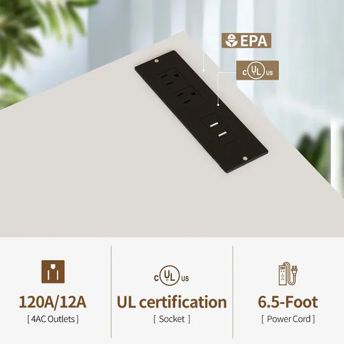 Miniatura 6 de DKLGG Soporte de TV LED, moderno centro de entretenimiento en forma de L con 19 modos de luz LED, almacenamiento y tomas de corriente