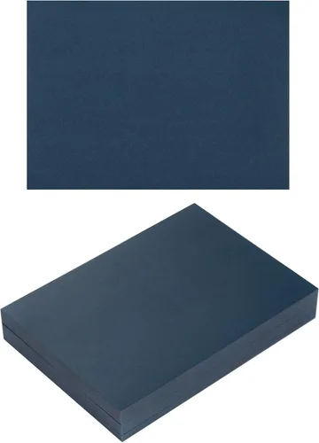 Paquete de 100 tarjetas de papel grueso en blanco para invitaciones, tarjetas de felicitación, postales, fotos, papel grueso de 250 GSM (azul Azul