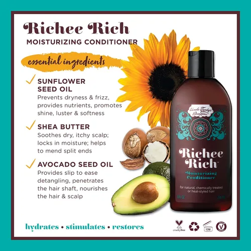 Miniatura 3 de Uncle Funky's Daughter Acondicionador hidratante rico Richee, 8 onzas