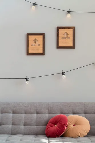 Miniatura 4 de Portarretratos tamaño póster de madera rústica Madera sólida natural ecológica ara montaje en pared con acabado rústico Wenge marrón