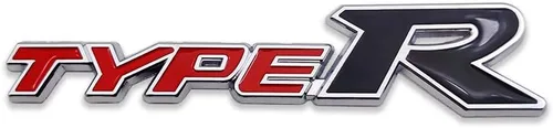 Miniatura 12 de Emblema de Coche de Metal Cromado con Logo Type-R, Insignia Deportiva de Carreras 3D Premium, Calcomanía Adhesiva de Poder Turbo (Negro y Rojo)