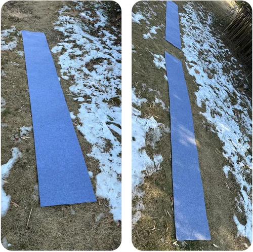 Miniatura 4 de Prriudy Alfombra antideslizante de 16 x 118 pulgadas, alfombra de fieltro antideslizante para pasarelas de invierno, puerta delantera, escaleras