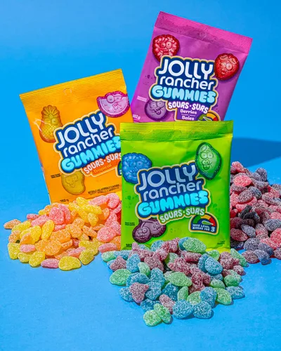 Miniatura 4 de Jolly Rancher Gummies Sours, sabores originales, 182g/6.4 oz. (importado de Canadá)
