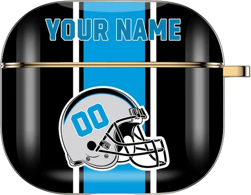Miniatura 24 de Funda personalizada para casco de fútbol americano con nombre y número para AirPods Pro de 3ª generación Pro 2 (2019 2021 2022) Funda protectora