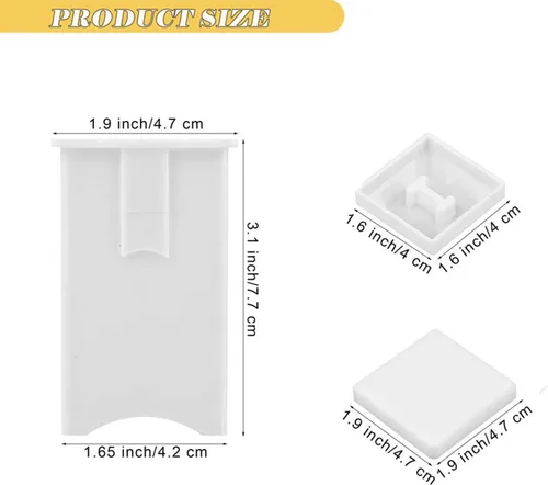 Miniatura 2 de Paquete de 2 esparcidores de mantequilla con cubierta incorporada, plástico, blanco