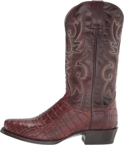 Miniatura 8 de Dan Post Botas de vestir Bayou con punta cuadrada para hombre, de media pantorrilla, color marrón, Latón