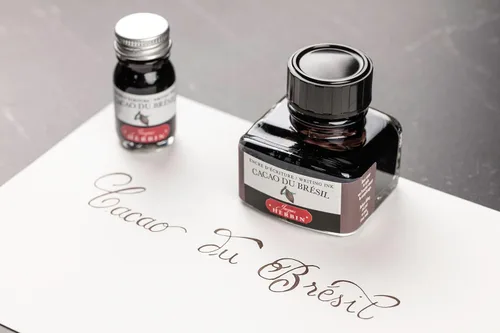 Miniatura 6 de Tinta para pluma estilográfica Herbin - 1.0 fl oz Embotellada - Cacao du Bresil