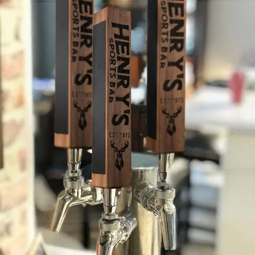 Miniatura 7 de Mango de grifo de cerveza personalizado, mango de barril personalizado, mango Kegerator grabado con láser con pizarra de tiza, asas de grifo