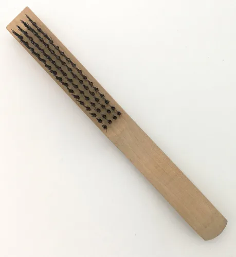 Miniatura 6 de VASTOOLS - Martillo de soldadura con mango de resorte helicoidal, 10.5", cincel cónico y vertical, cepillo de alambre de 10" Negro