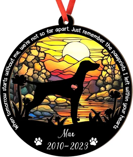 Miniatura 8 de Adorno personalizado para atrapasoles de sabueso afgano, adorno de Navidad de sabueso afgano – Regalo para perro amante, sabueso afgano