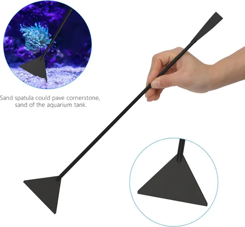 Miniatura 6 de Kit de herramientas de acuario de 15 pulgadas, 4 en 1 antioxidante para plantas acuáticas, herramienta de paisajismo acuático de acero inoxidable