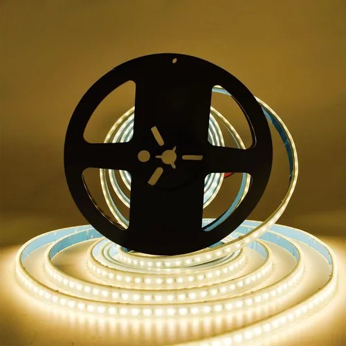 Miniatura 25 de SUYOOULIN Tira de luces LED, AC110V/120V 16.4ft/5m 15000LM SMD 2835 600 LEDs Tiras de luz impermeable IP44 Cinta LED. 2 veces brillo que las tiras