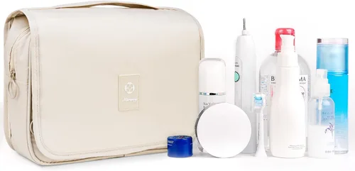 Miniatura 6 de Narwey Pequeña bolsa de aseo de viaje colgante para mujer, bolsa de viaje para artículos de tocador, bolsa organizadora de maquillaje, bolsas